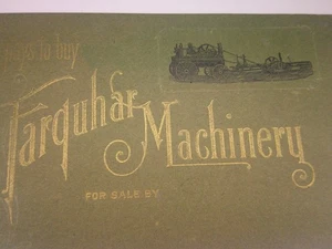 antique advertising booklet Farquhar steam powered Farming equipment 1800's 10E - Picture 1 of 24