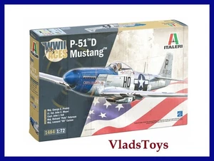Italeri Plastic Model kit 1/72 Scale P-51D Mustang Aces Fighter aircraft #1484 - Picture 1 of 4