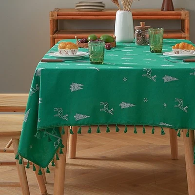 Für festliche für Esstischdecke mit Hirsch Stickerei für verschiedene Größe - Bild 1 von 4