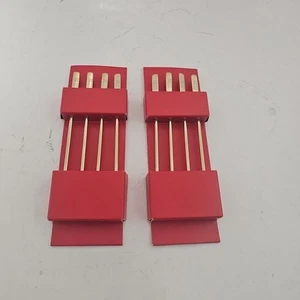 2 Sets von 4 Machern Mark No 46 Metall Cocktail Swizzle Pick Sticks Goldfarben NEU - Bild 1 von 4