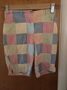 TALBOTS GIRLS PATCHWORK SEERSUCKER SUMMER SHORTS    SIZE 6 - Picture 1 of 5