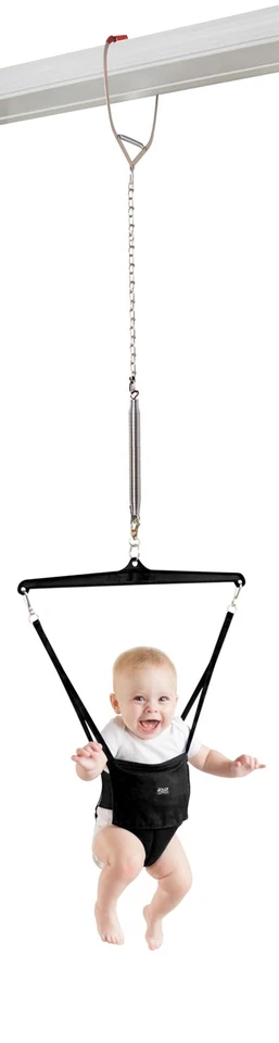 Jolly Jumper Baby Exerciser With Door Clamp Black