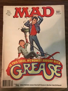 Revista MAD marzo 1979 # 205 - Grasa John Travolta Evel Knievel Lou muy bonita - Imagen 1 de 1