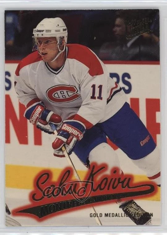1996-97 Fleer Ultra Gold Medallion Saku Koivu #G-87 - Image 1 of 2