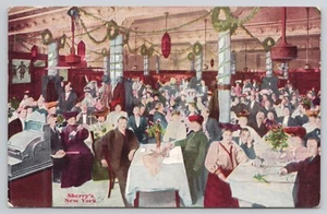 AK New York Sherry's Restaurant Interior 1911  - Bild 1 von 2