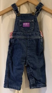 Oshkosh Snowman Baby Overalls Vintage Size 3-6 Months Made In USA - Picture 1 of 6