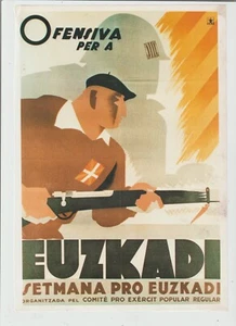 Cartel Guerra civil Española editado en Barcelona año 1937 Reimpresión (GM-201) - Picture 1 of 1