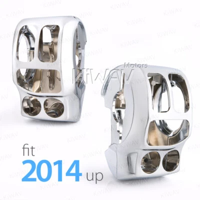 Carcasa de interruptor de aluminio cromado para Harley Electra Glide Ultra Classic 2015 Foto 1 de 4