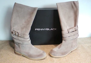 Pair of Pennyblack "Sgelo" Womans Dove Grey Suede Boots EU 36 NEW OTHER - Picture 1 of 5