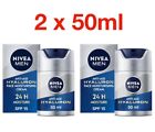 NIVEA MEN Anti-Age Hyaluron SPF15 Moisturising Cream 2 x 50ml Anti-Wrinkle