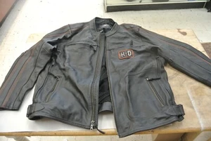Herren Harley Davidson Leder Single Rider Jacke Schwarz 97001-20Vm Logo 3XL - Bild 1 von 9