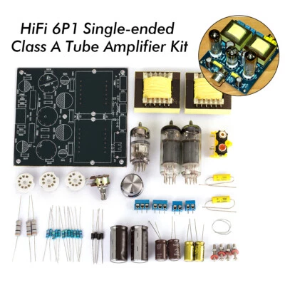 HiFi Stereo 6N2+6P1 Tube Amplifier Single-ended Class A Audio Amp Board DIY Kit - Image 1 of 4
