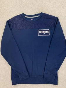 New England Patriots Bill Belichick Majestic Sweatshirt (Men's Small) Blue - Picture 1 of 12