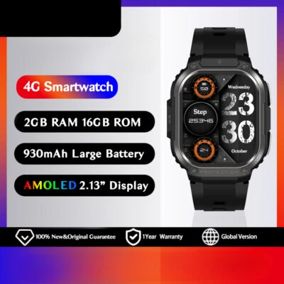 Smart Watch 2.13" HD Screen 2GB RAM 16G ROM With SIM Wifi Camera Sports Watch - Image 1 of 4