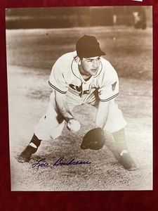 Lou Boudreau Signed Photo 11x14 Sepia Indians Baseball HOF Autograph TPG - Picture 1 of 2