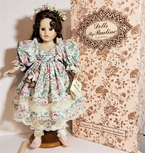 Muñecas de porcelana de 18" pintadas a mano de Pauline ""Paulina"" #38094 edición limitada. - Imagen 1 de 12