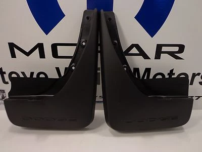 09-20 Dodge Journey New Rear Flat Molded Splash Guards Black Mopar Factory OEM - Imagem 1 de 2