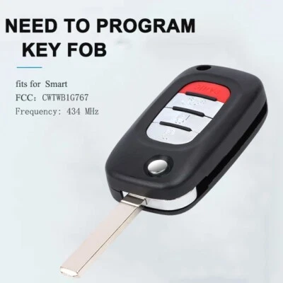 For 2015 2016 2017 Remote Key Fob Smart ForTwo ForFour CWTWB1G767 434MHz 4Button - Image 1 of 4