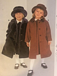 VTG Burda 2646 Unisex Child's Classic Dress Coat 2 Styles Multi SZ 2-7 FF - Picture 1 of 3