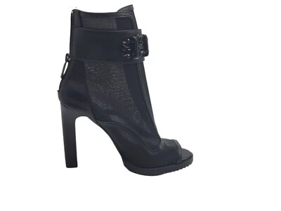 Botas sociais femininas Karl Lagerfeld Paris botas de tornozelo pretas tamanho 5,5M - Imagem 1 de 4