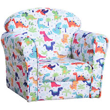 HOMCOM Children's Armchair Kids Sofa Tub Chair Seat Cartoon Flannel,Used