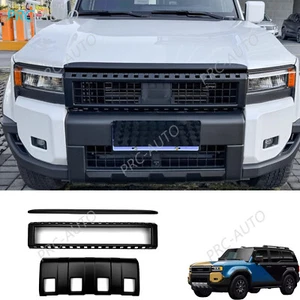 For Toyota Land Cruiser LC250 2024-2025 Matte Black Bumper Hood Grille Trim Kit - Picture 1 of 6