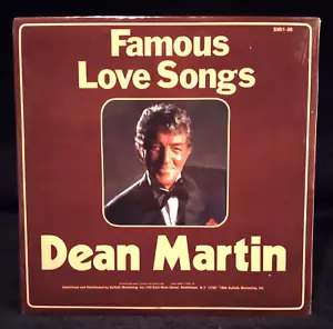 (NEW) DEAN MARTIN "FAMOUS LOVE SONGS" (RARE VINYL / 1ST REL- 1984) - Picture 1 of 6