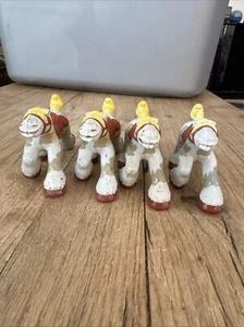 Vintage Spielzeug Pferd Lot 4 1996 Fisher-Price Great Adventures Cannonball Coach 2,5" - Bild 1 von 3