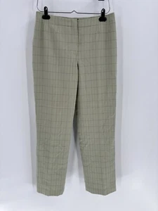 Harve Benard Vintage Damenhose 8 grün Fensterscheibe kariert knöchelgerade Hosen - Bild 1 von 14
