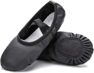 Ballet Shoes for Girls/Toddlers/Kids/Women, Leather Yoga Shoes/Ballet Slippers f - Picture 1 of 7