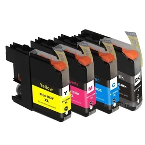 4 Pack LC103 XL LC-103 Ink For Brother MFC-J470DW MFC-J475DW, MFC-J870DW, J875DW - Picture 1 of 1