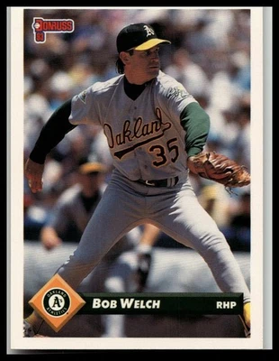 1993 Donruss #579 Bob Welch - Image 1 of 2