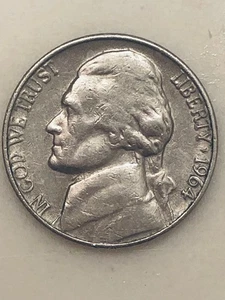1964 Little Rare Jefferson Nickel, D Mint Reverse, Obverse, Date Rims, And Error - Picture 1 of 3