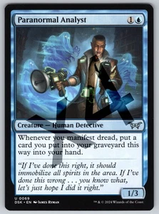 x4 Paranormal Analyst U Duskmourn: House of Horror 69 NM Creature — Human Detect - Picture 1 of 2