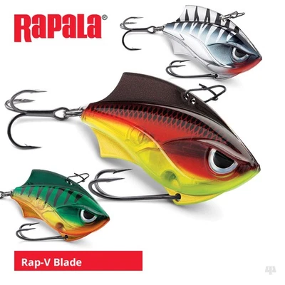 Señuelos de hoja Rapala Rap-V - lucio perca chub bagre trucha salmón lubina pesca marina Foto 1 de 4