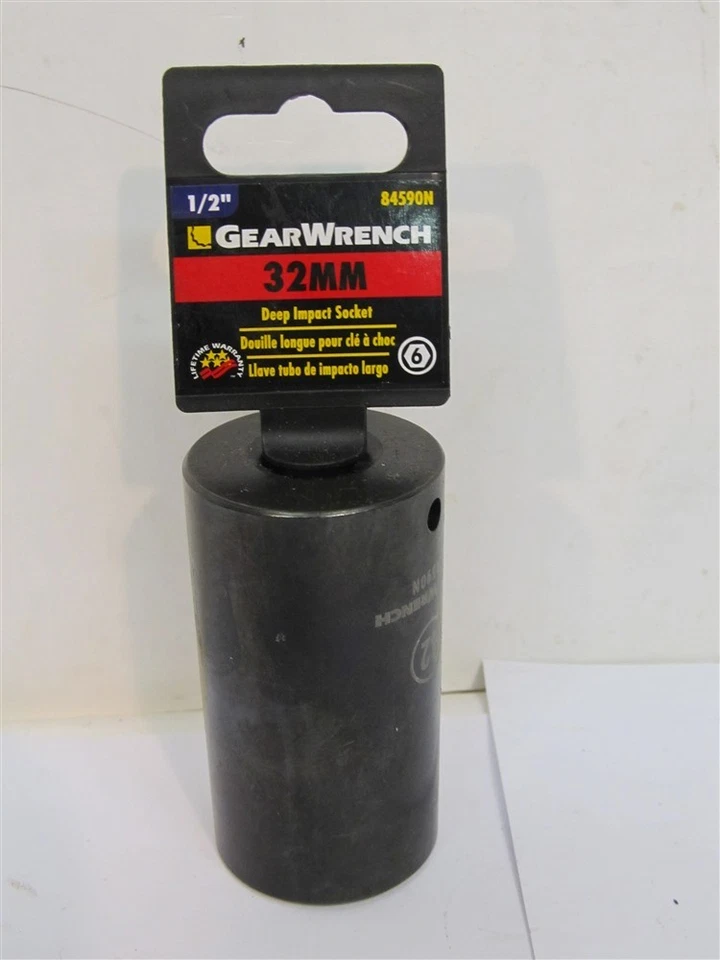 GearWrench 84590N, 32mm Deep Impact Socket, 1/2" Drive, 6 Point - Image 1 of 1