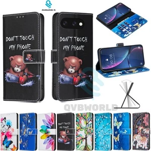 Patterned Leather Flip Wallet Case Phone Cover For Google Pixel 9A 9 Pro XL Case - Picture 1 of 18