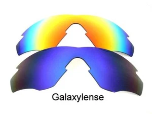 Galaxy Replacement Lenses For Oakley M2 Frame Blue&Red Polarized 2 Pairs - Picture 1 of 9