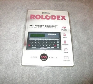 Directorio electrónico de bolsillo Rolodex 1993 vintage R411-3 números nombres nuevo sellado - Imagen 1 de 8