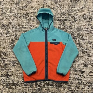 Patagonia Synchilla Snap T Hoody Fleece Jacket Full Zip Pockets Kids Large - Picture 1 of 11