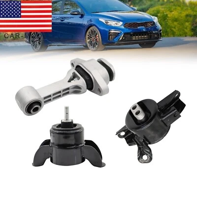 3PC For 2012-2013 Kia Soul 1.6L 2.0L Engine Motor & Trans Mount Set - Image 1 of 4