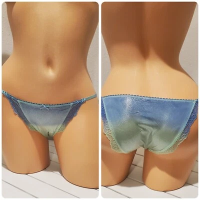 Victorias Secret Dream Angels Shiny Bikini 4/XS Ombre Caribbean Upside Down - Image 1 of 4