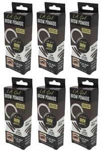 BRAND NEW 6-PACK L.A. Girl Brow Pomade GBP365 Dark Brown Eyebrow Sculpting - Picture 1 of 6