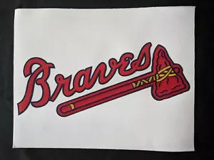 Parche de béisbol ATLANTA BRAVES MLB auténtico logotipo camisa - Imagen 1 de 2