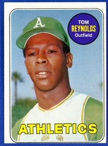 1969 Topps Baseball # 467 Tom Reynolds Oakland A's EX OFF CENTER .99 Shipping - Picture 1 of 2