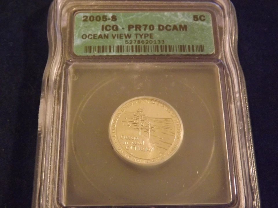 2005-S   Nickel  Ocean View        ICG  PR 70 DCAM - Image 1 of 2