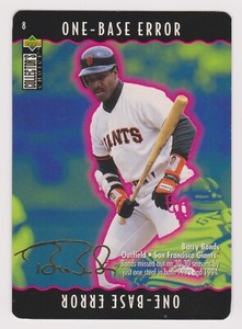 1996 Collector's Choice Barry Bonds You Make the Play GOLD Signature #8