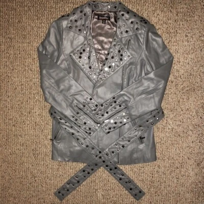 Bradley Bayou Studded Leather Jacket Women’s XXS - Image 1 of 4