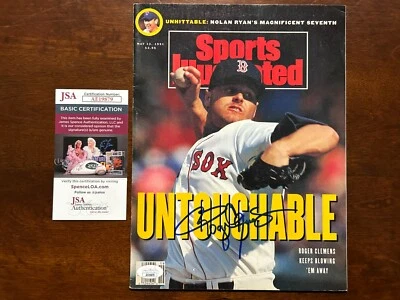 Roger Clemens Signed Sports Illustrated JSA COA 5/13/91 1991 No Label NL Red Sox - Image 1 of 4