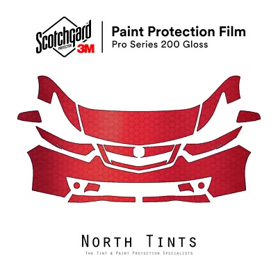 Sujetador transparente con película de protección de pintura precortada serie 3M PRO PPF para Acura TSX 2009-2010 Foto 1 de 4